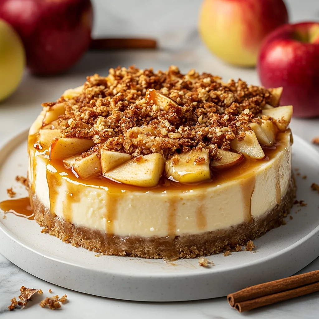 Apple cheesecake crumble