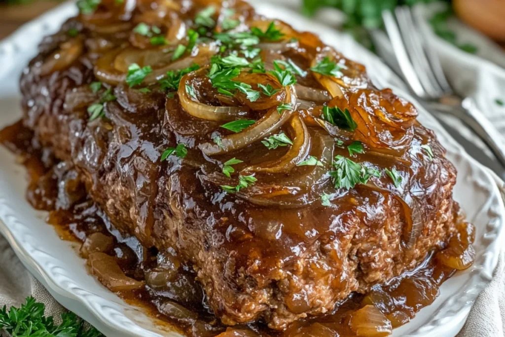 french Onion meatloaf