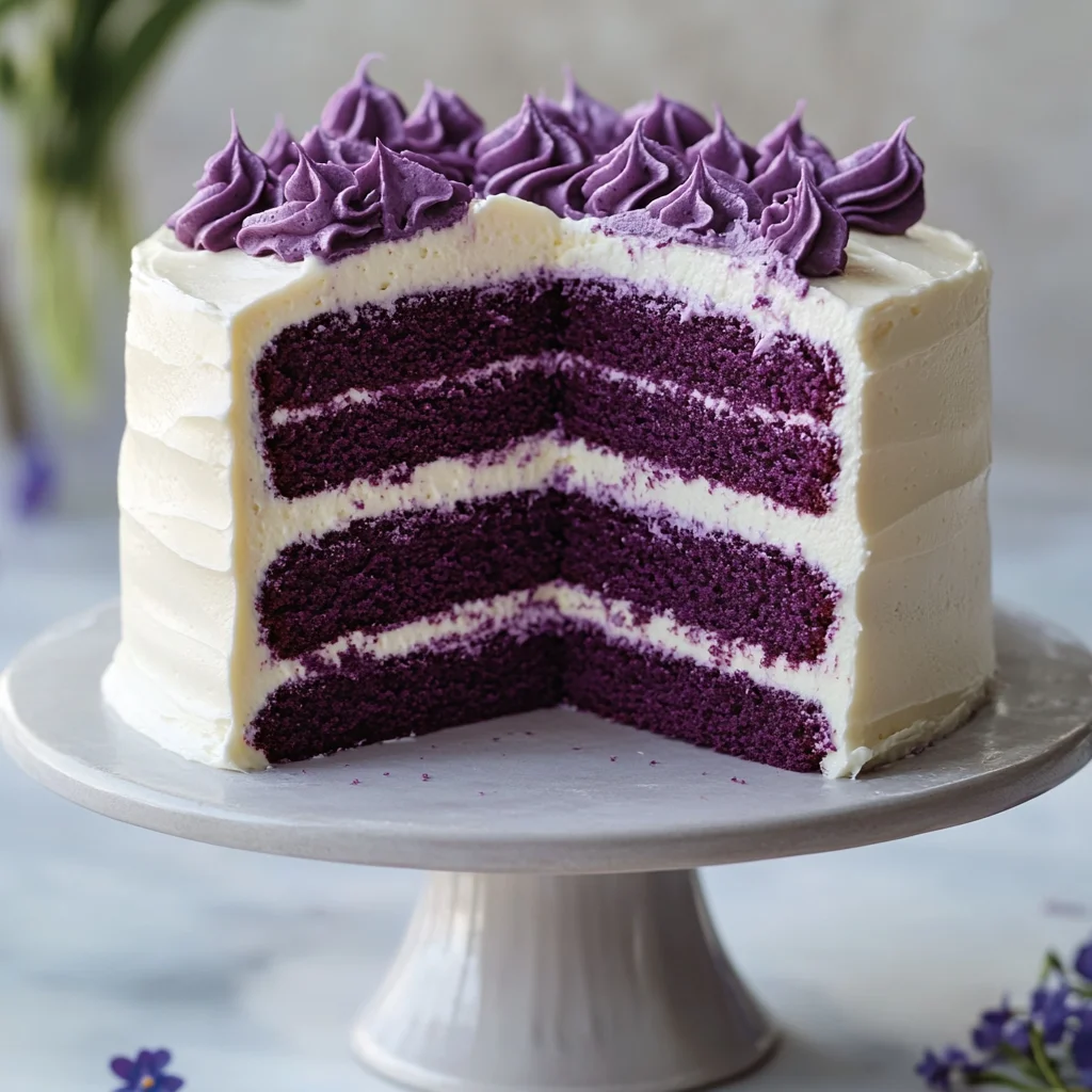 PURPLE VELVET CAKE 1