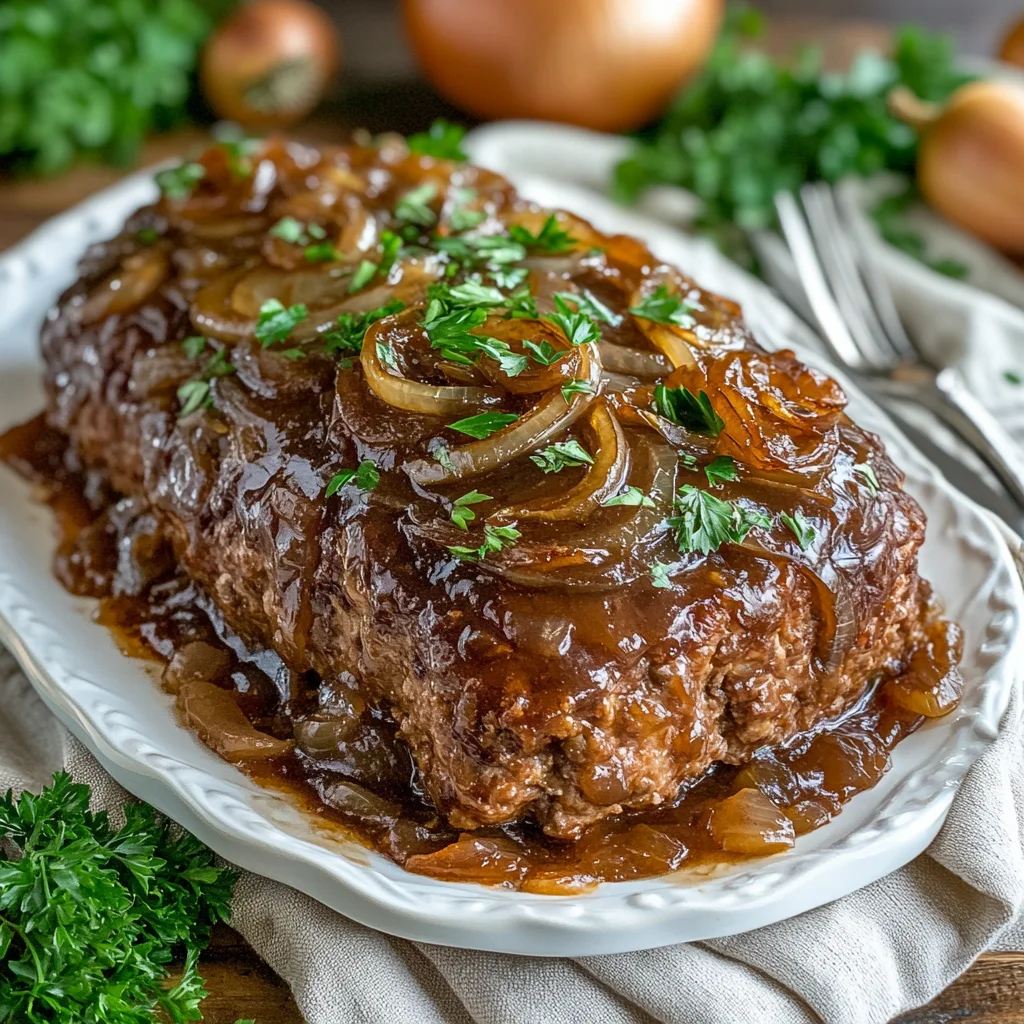 french Onion meatloaf