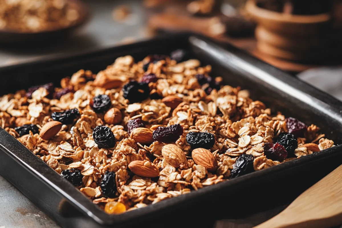 homemade granola crunchy.