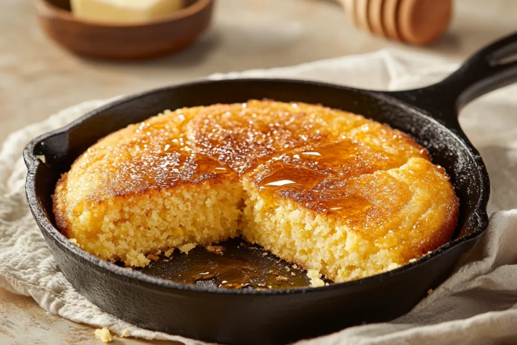 cornbread with BBQ